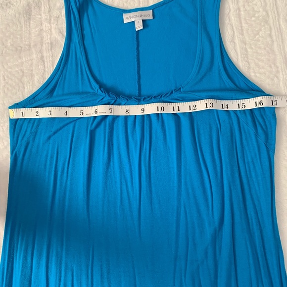 Fashion Bug size small shark bite blue tunic - Picture 5 of 5